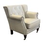POLTRONA MOA CLASICA C/TACHAS PERLA MATE POLTRONA MOA CLASICA C/TACHAS PERLA MATE
