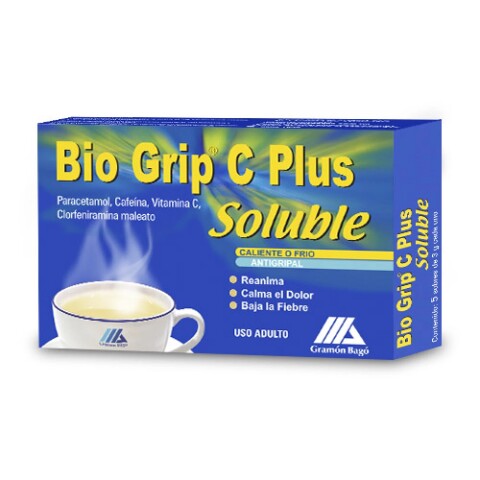 Bio Grip C Plus Soluble 5 Sobres Bio Grip C Plus Soluble 5 Sobres
