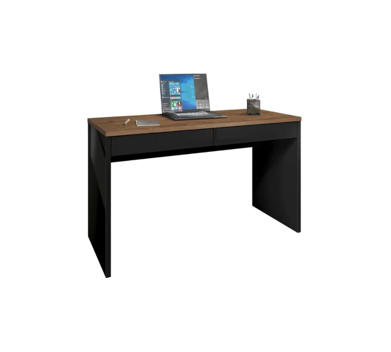 Escritorio Max - 2 Cajones - Negro 