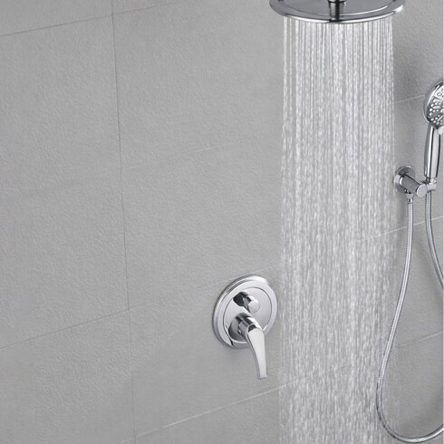 DUCHA DE EMPOTRAR MONOCOMANDO CROMO BRILLO LINEA SPRINT CROMO