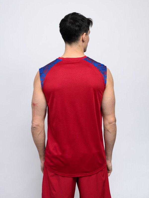 MUSCULOSA PRO TRAINING ACTIVE Nacional Hombre Beige, ordeaux