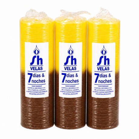 VELON 7 DIAS / 7 NOCHES COMBINADO X12 Amarillo/marron