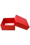 Caja Cuadrada 12x12x6 cm ROJO