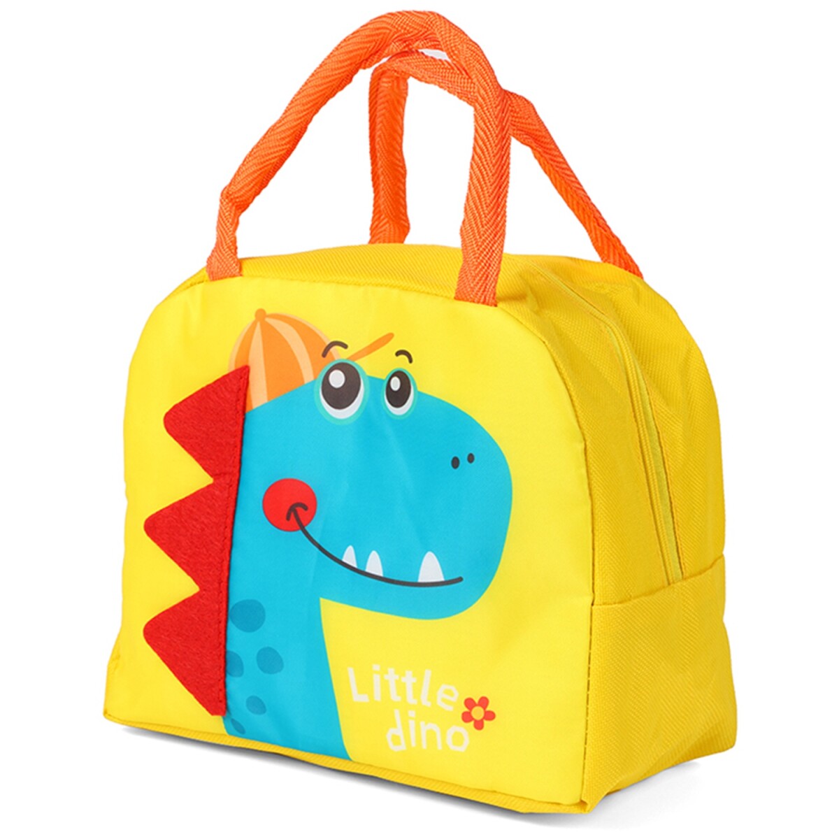 Lonchera Infantil Canva con Diseño en Relieve - Mostaza 
