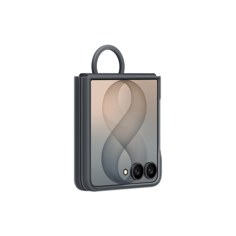 Galaxy Z Flip8 Ring Case Silicone Graphite