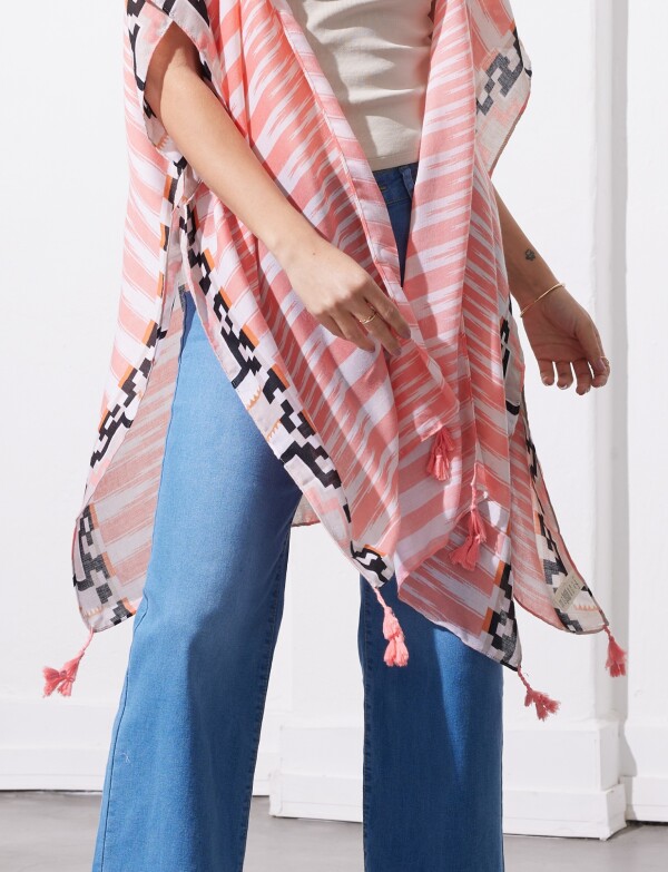 Kimono Printed CORAL/MULTI