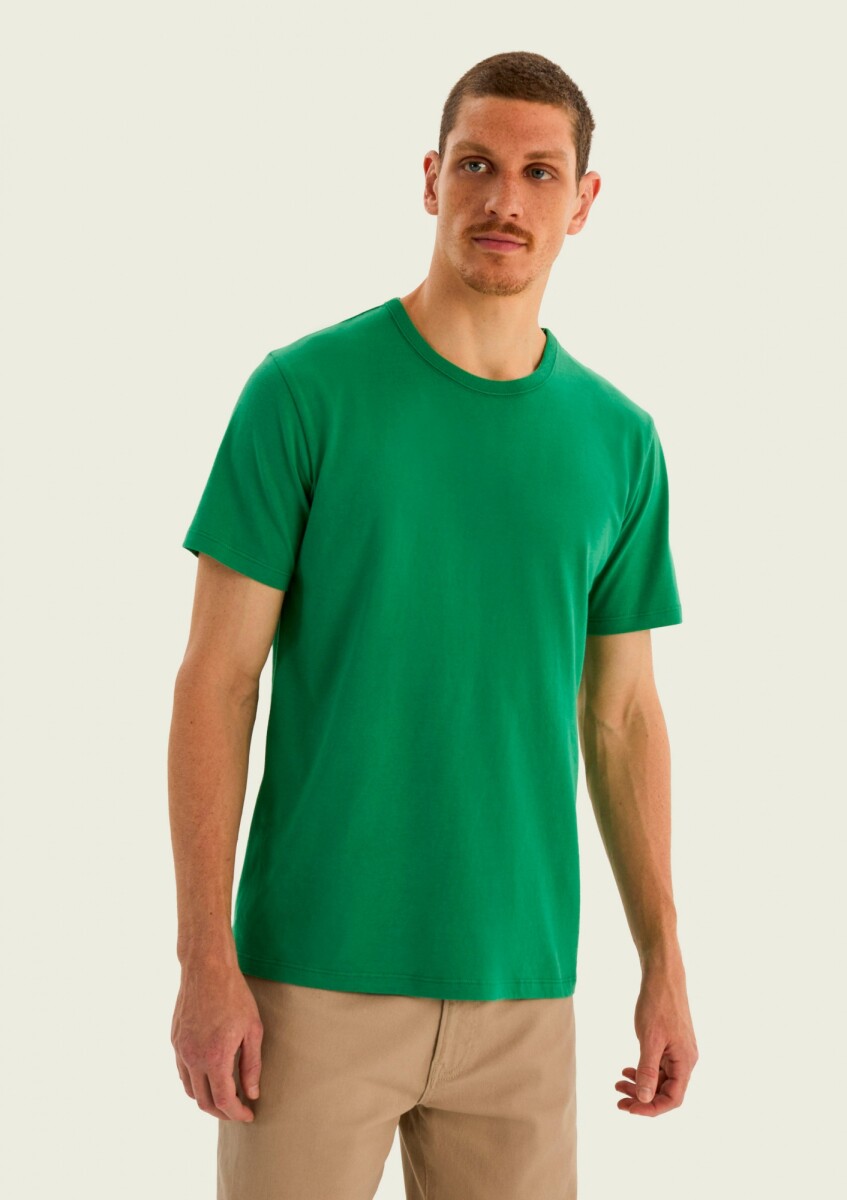 CAMISETA MANGA CORTA SLIM - VERDE 