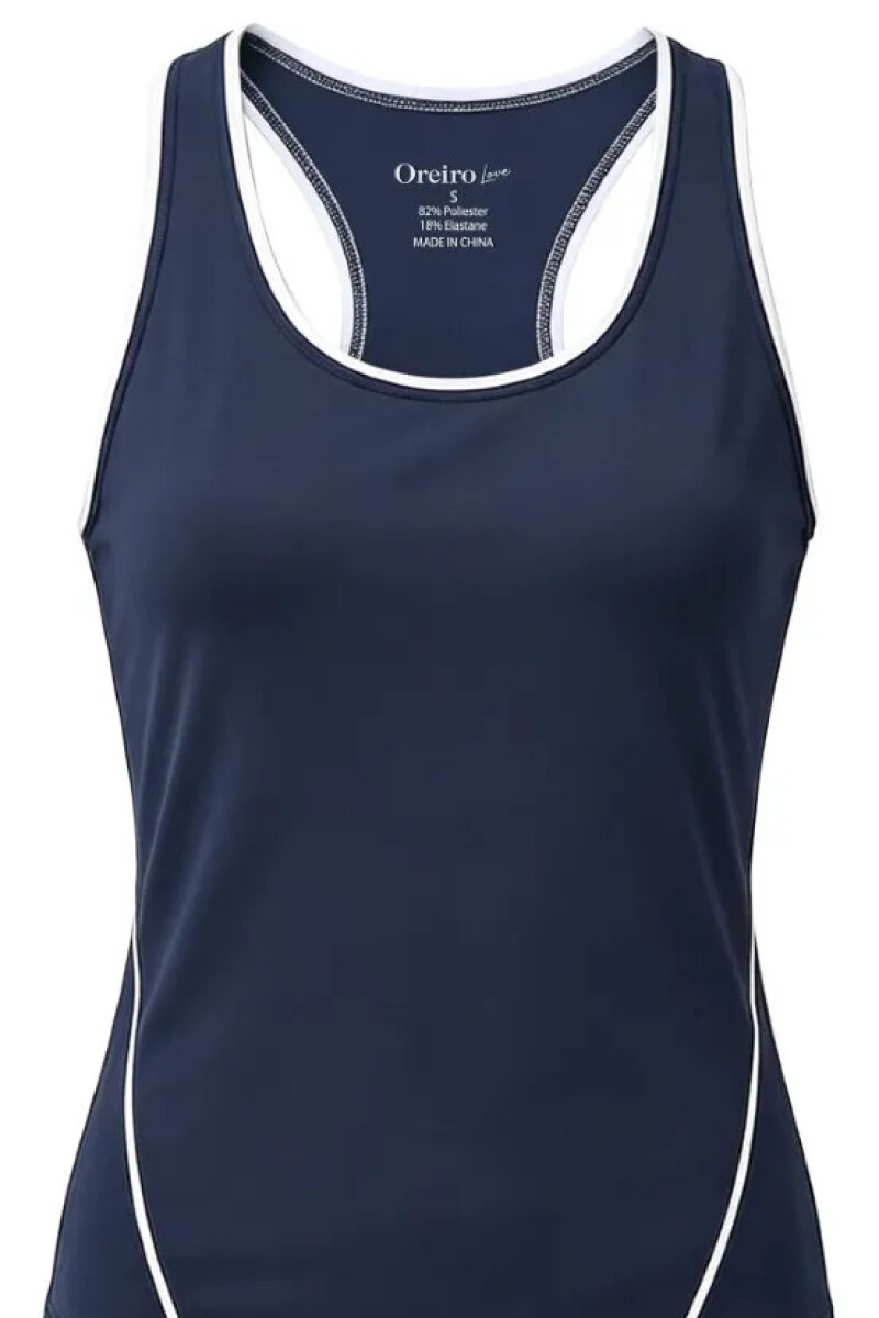 Musculosa Deportiva Oreiro Azul