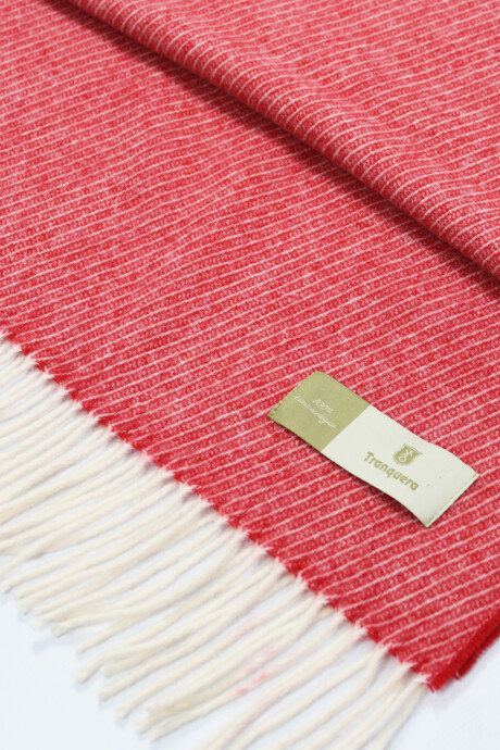 Chal de lana Orgánica Rojo