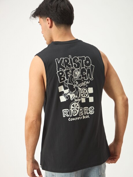 MUSCULOSA RIDERS NEGRO
