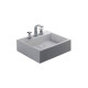Bacha Rectangular De Loza Blanca De Apoyo - 3 Agujeros