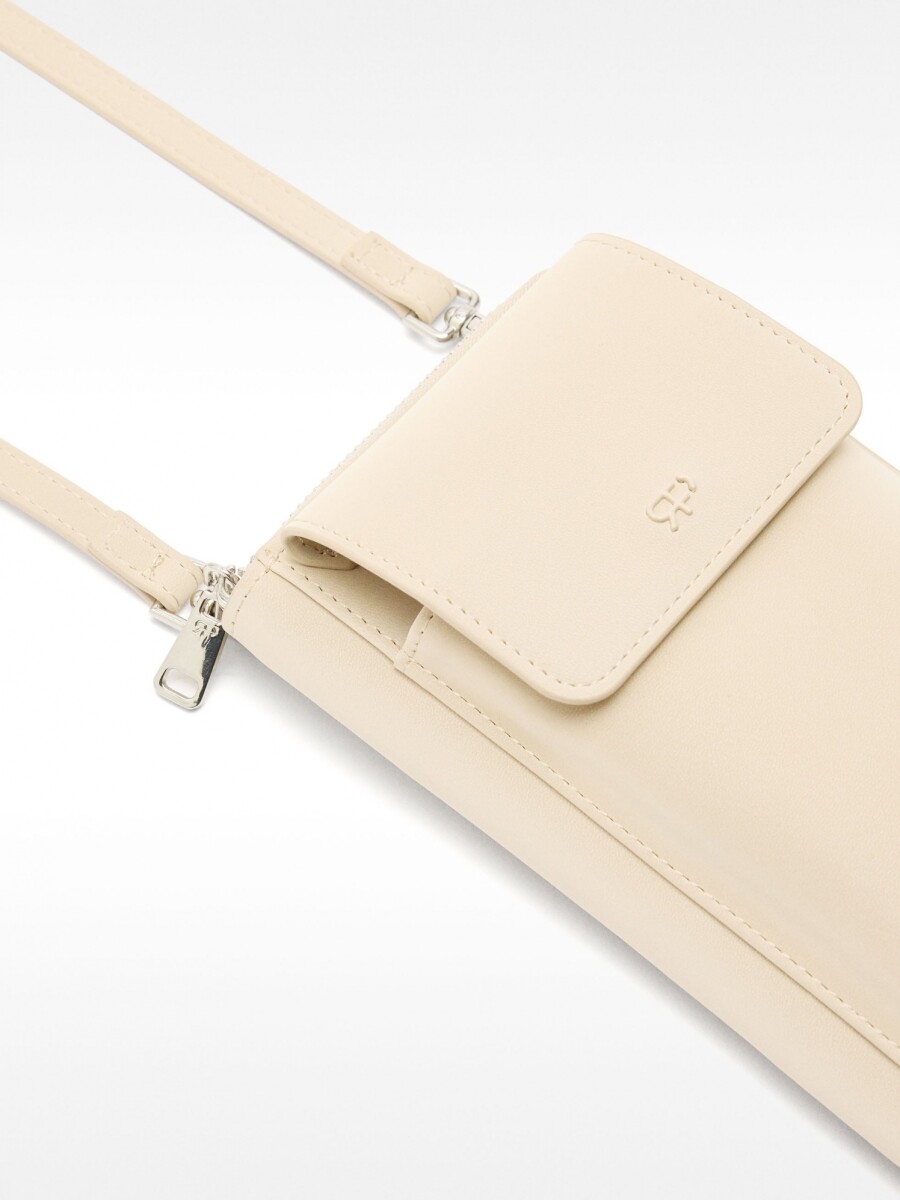Bolso Para Móvil Con Textura Suave crudo