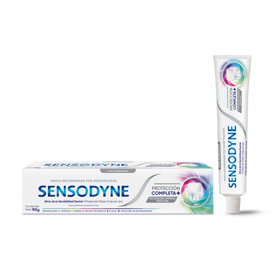 Pasta Dental Protección Completa+ Extra Blanqueador 90 g - Sensodyne Pasta Dental Protección Completa+ Extra Blanqueador 90 g - Sensodyne