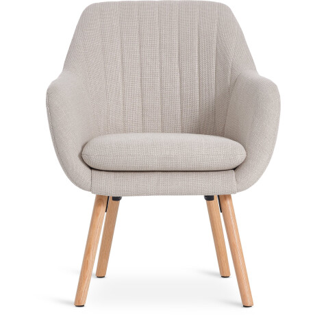 Sillón UDSBJERG tela 1 cuerpo beige/roble Arena