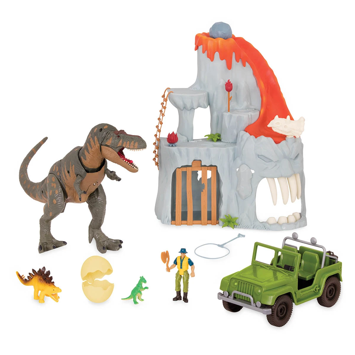 Montaña de lava, aventura del T. Rex Dinosaurio Terra by Battat 