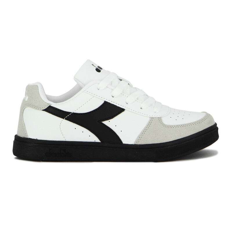 Championes Casuales Unisex Diadora Helio Blanco-Negro