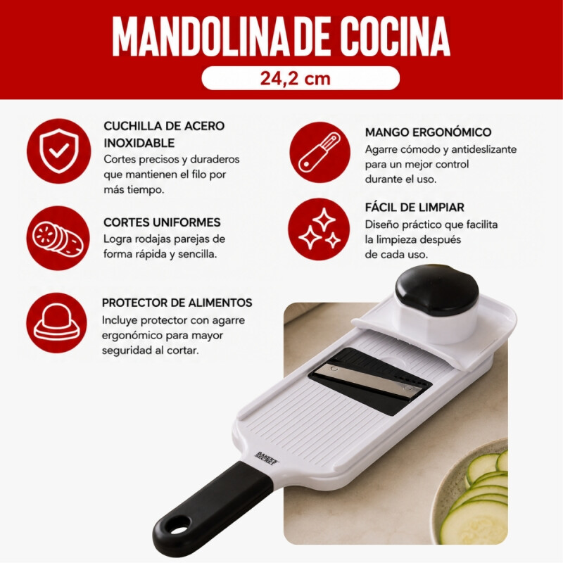 Mandolina 24,2cm INOX