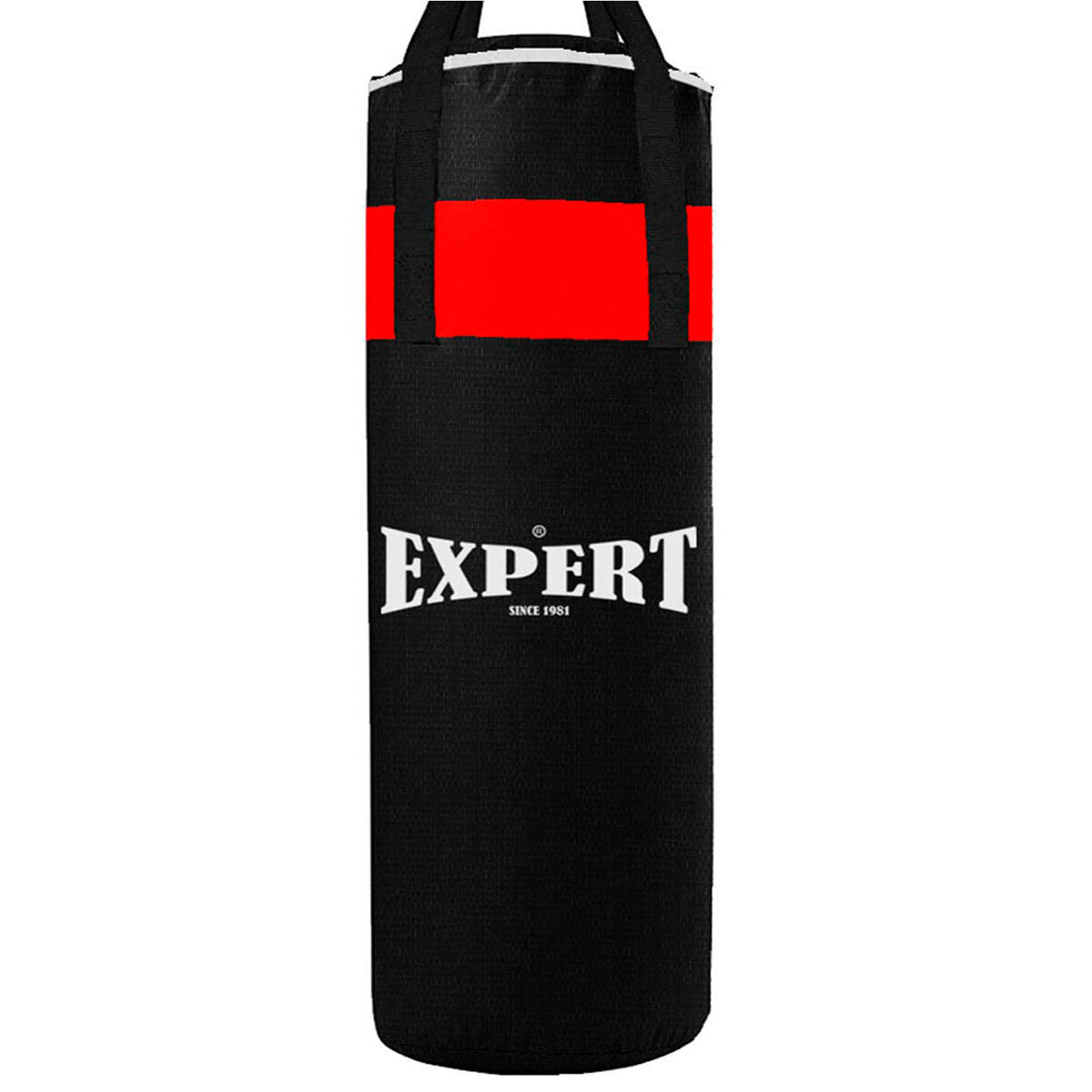 Bolsa de Boxeo Expert Completa C/ Relleno y Agarres - Negro 