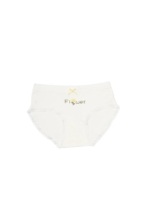 Bombacha Flower Blanco