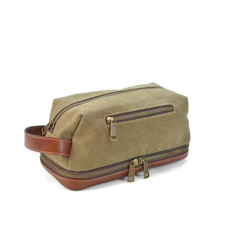 Neceser Nero Canvas Verde