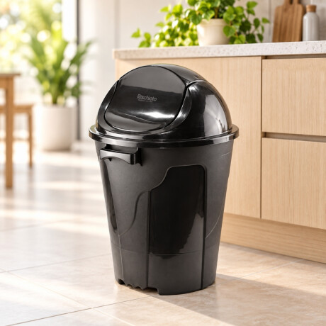Tarro de residuos tapa vaiven 60lt NEGRO