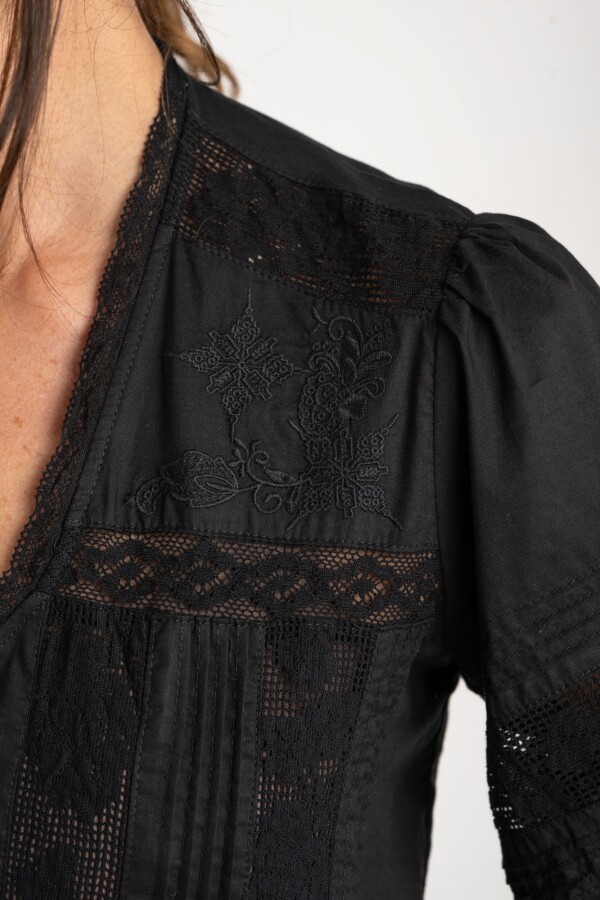 Blusa Boho Negro