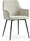 Silla de comedor PURHUS tela crudo/negro Silla de comedor PURHUS tela crudo/negro