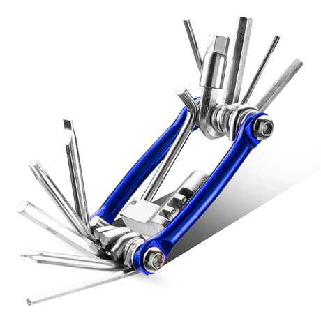 Rockbros - Multiherramienta para Bicicletas con Troncha KW-GJ-10 - 11 Herramientas para Reparación D 001