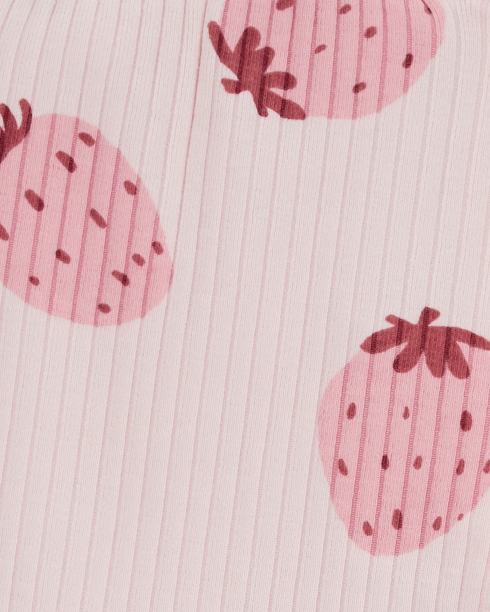Pantalón de algodón acanalado, diseño frutillas Pantalón de algodón acanalado, diseño frutillas