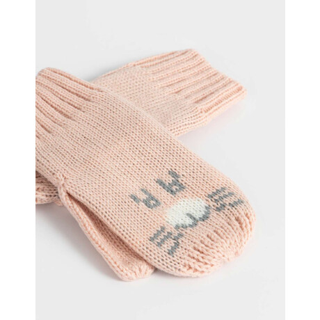 Guantes Infantiles De Conejito Blanco Crudo