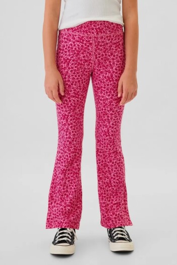 Calza Flare Estampada Niña Pink Floral