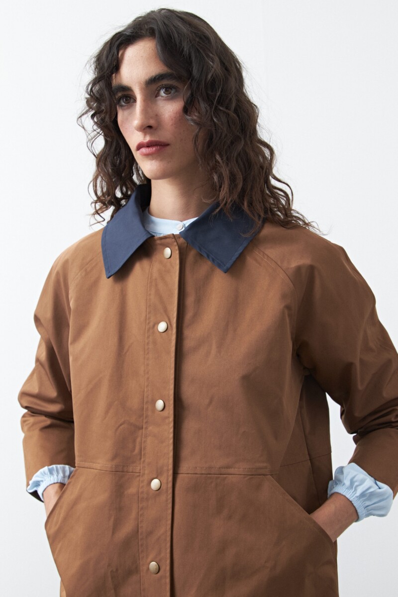 TRENCH SOLENE Marron