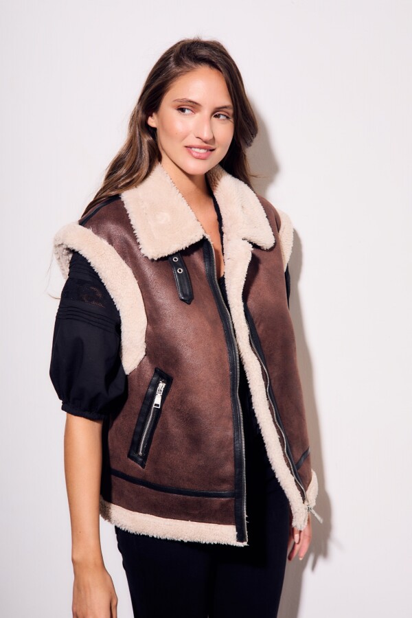 Chaleco Gamulan Marron