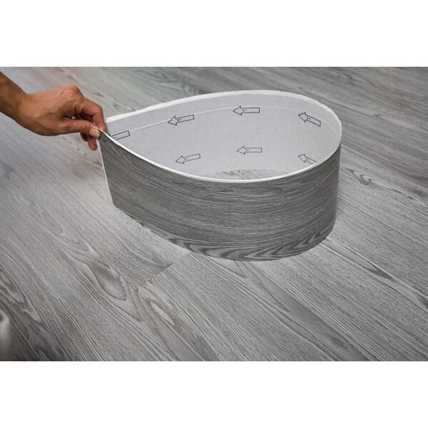 Set Piso Tabla Flotante 10mm Madera Adhesivo Decoración 5 M2 Variante Color Gris 2