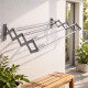 Tendedero plegable pared en aluminio 80 cm GRIS