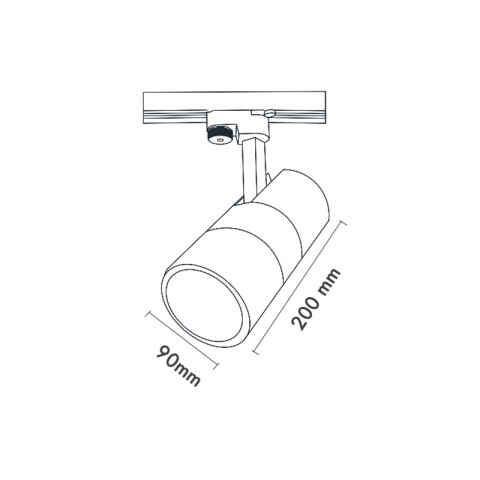 Spot p/riel BONATTI 30 TRACK blanco 30W 3000K MN1015