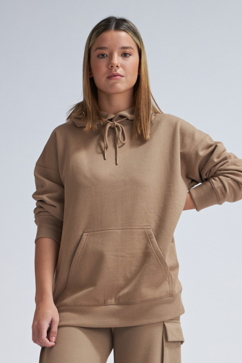Hoodie deportivo Visón