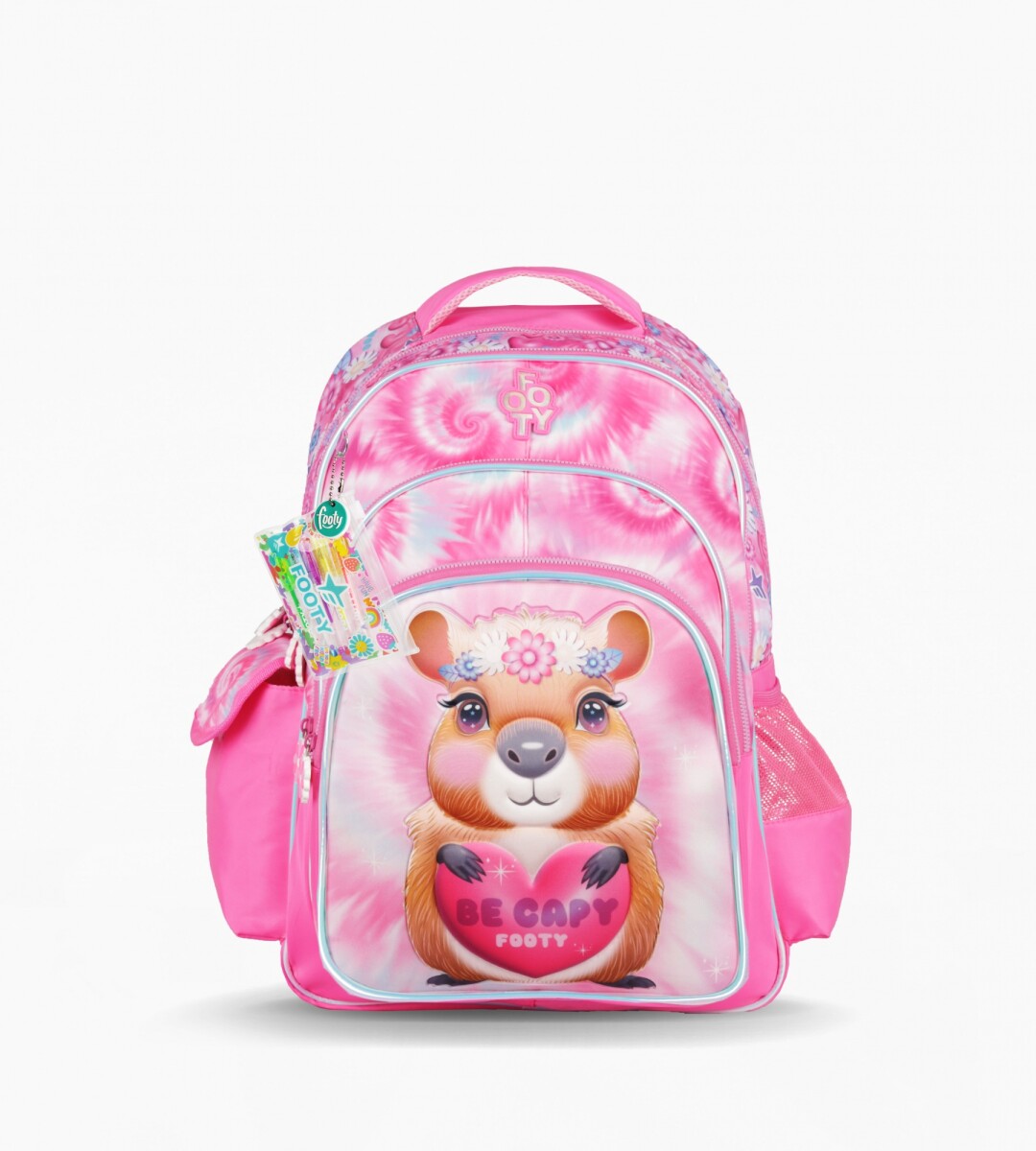 MOCHILA FOOTY CAPIBARA 18" - ROSADO 