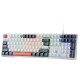 Teclado Gamer Redragon Trundle K668 RGB White Black Teclado Gamer Redragon Trundle K668 RGB White Black