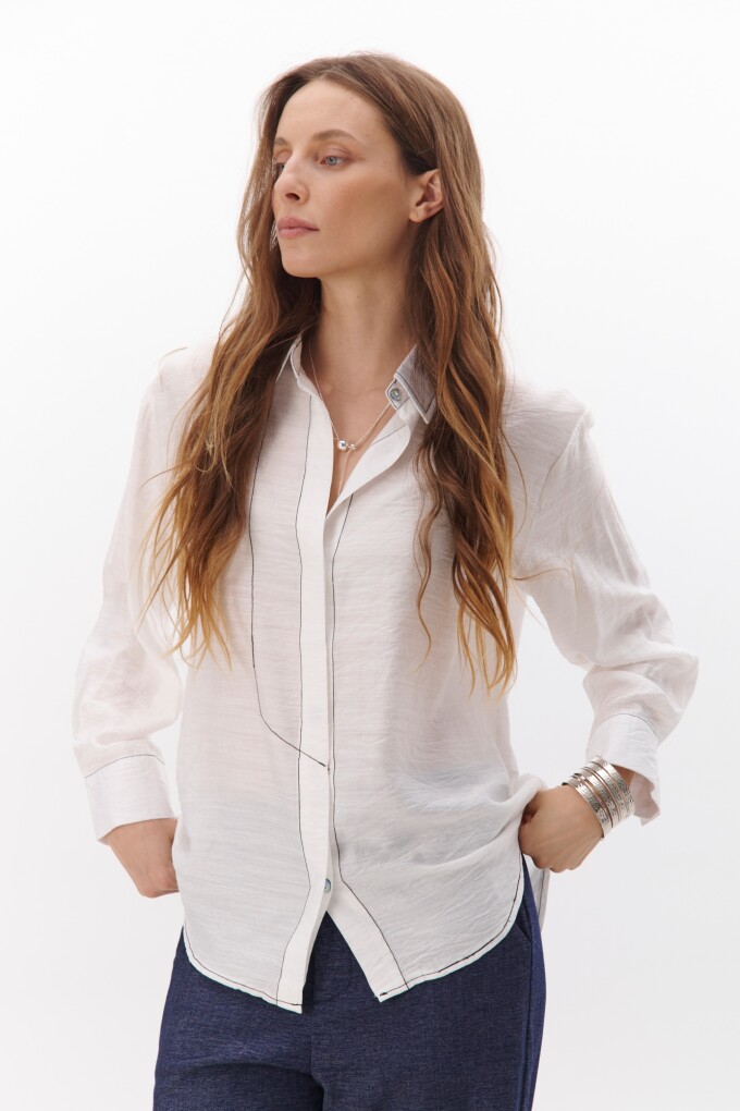 CAMISA VERTICE BLANCO