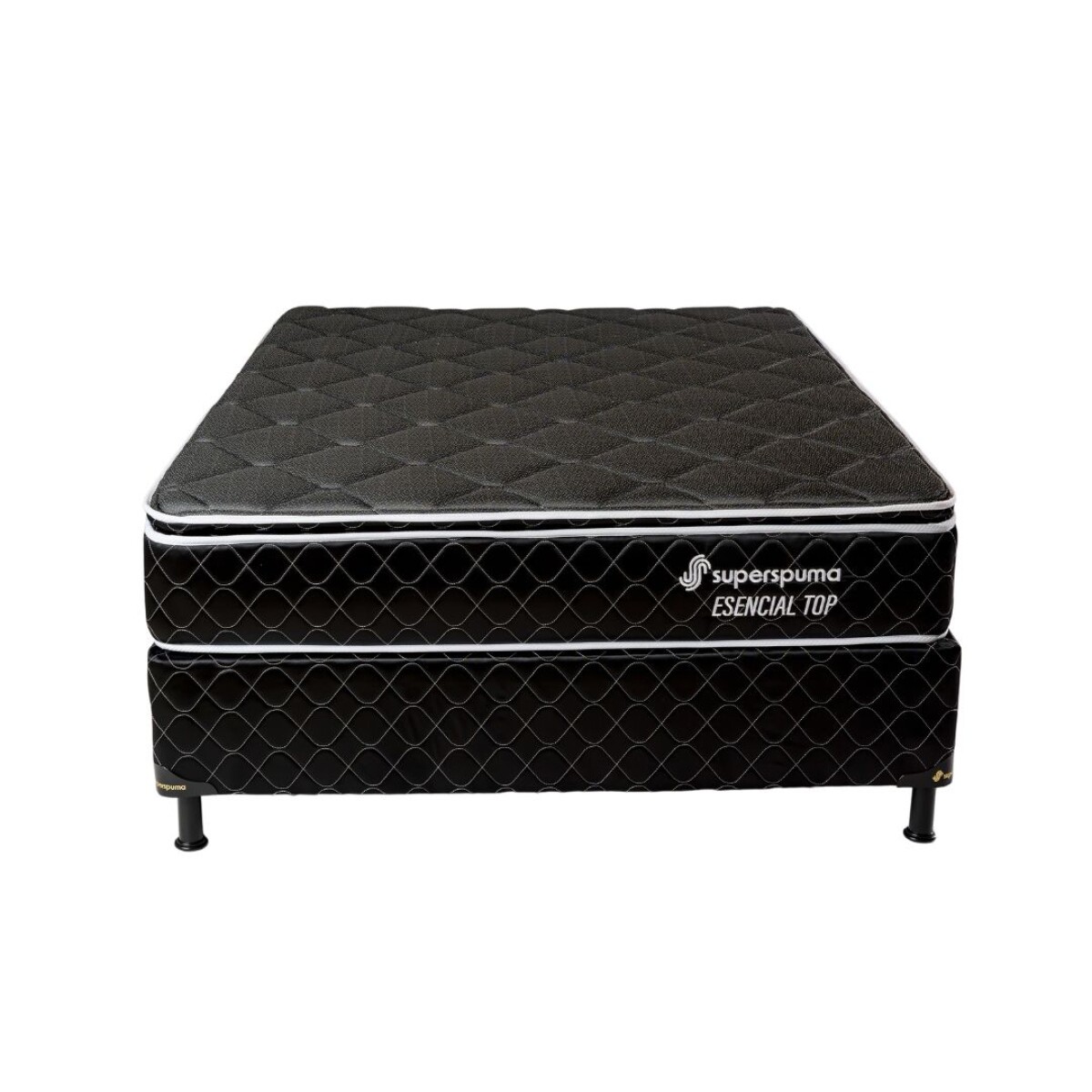 Sommier SuperSpuma Esencial Top 140X190 BC Negro 