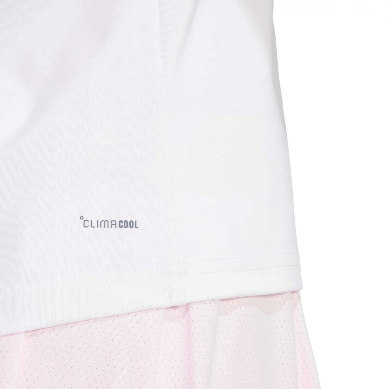 Remera Club Tennis Climacool 3 bandas de Mujer Blanco