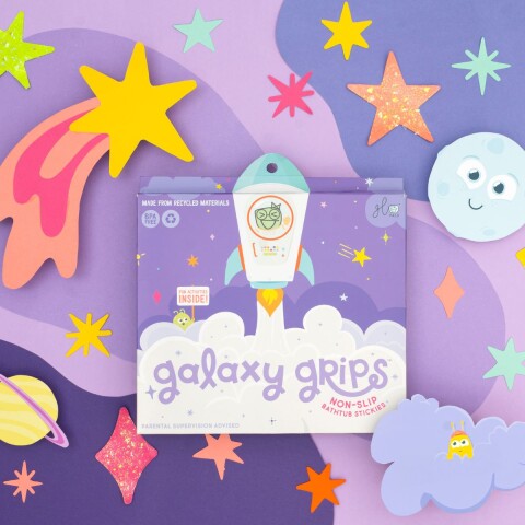 Calcomanías antideslizantes para bañera Galaxy