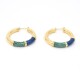 Aros En Oro 18K Con Esmalte En 2 Colores Aros En Oro 18K Con Esmalte En 2 Colores