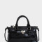 City Romántico Cartera City Con Broche - Negro