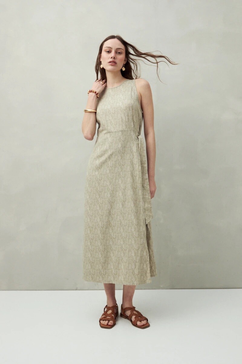 VESTIDO D.CASSIN LAGRADE - HUESO 