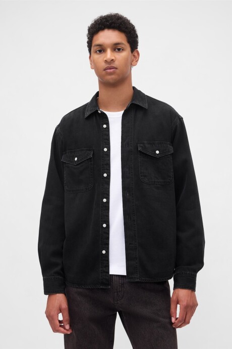 Camisa De Jean Ultrasoft Hombre Black 1
