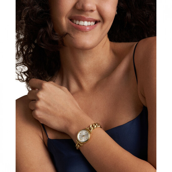 Reloj Fossil Clásico Acero Inoxidable Oro 0