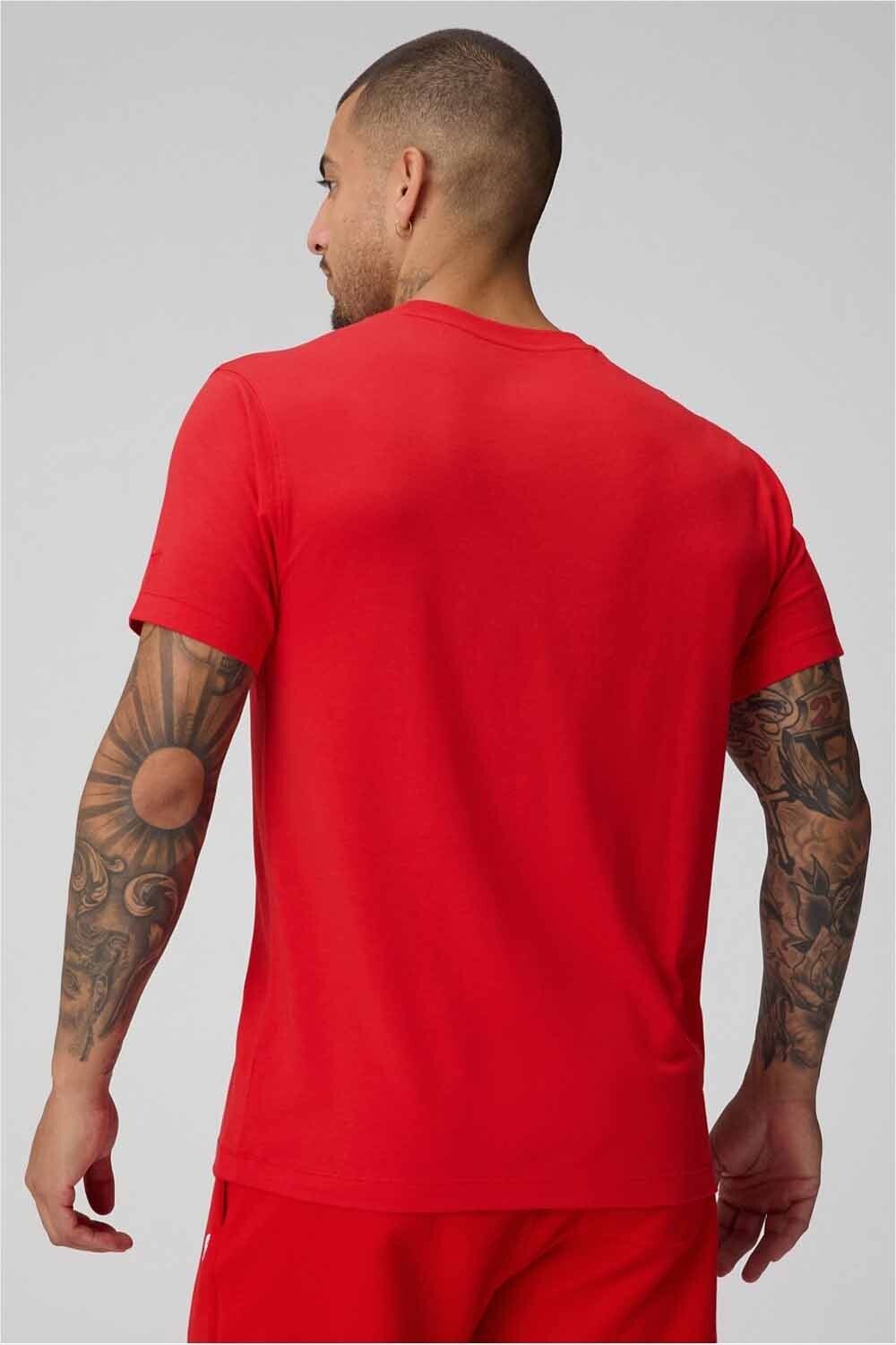 Polo The 24-7 Tee Dna Stripe Hombre Heated Red/Classic White
