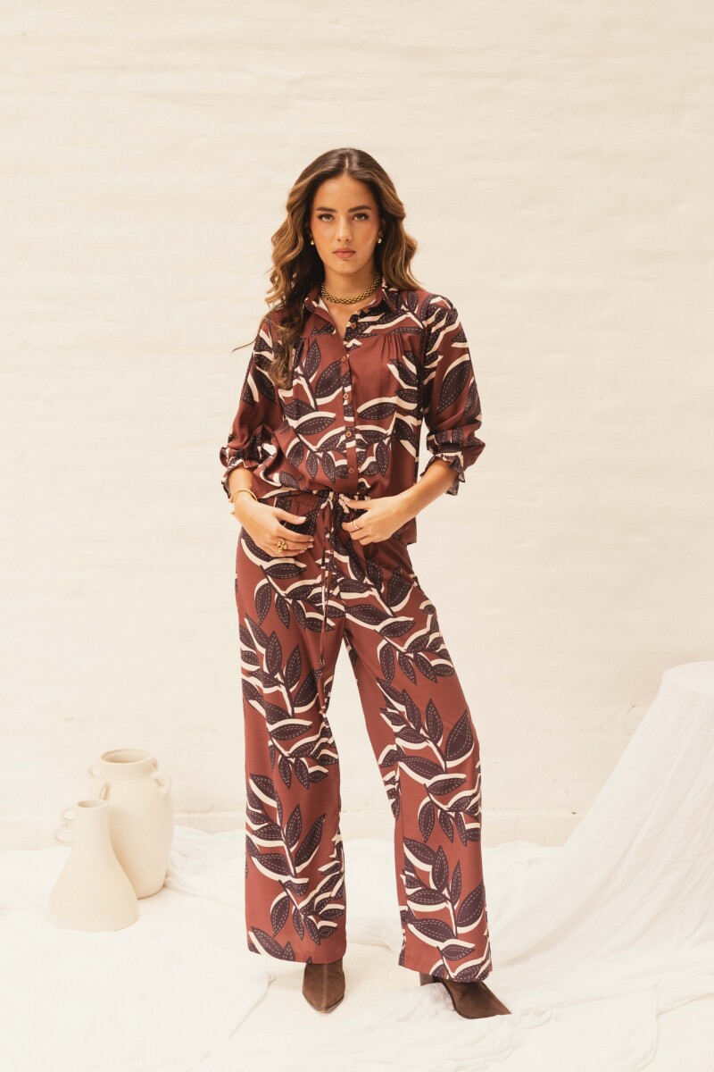 CAMISA EMILY CHOCOLATE FOLIAGE PARADISE CAMISA EMILY CHOCOLATE FOLIAGE PARADISE